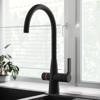 Black 4 in 1 Boiling Hot Kitchen Mixer Tap with 2.4L Boiler and Filter - Pronto Wallace Black 4 in 1 Boiling Hot Kitchen Mixer Tap with 2.4L Boiler and Filter - Pronto Wallace