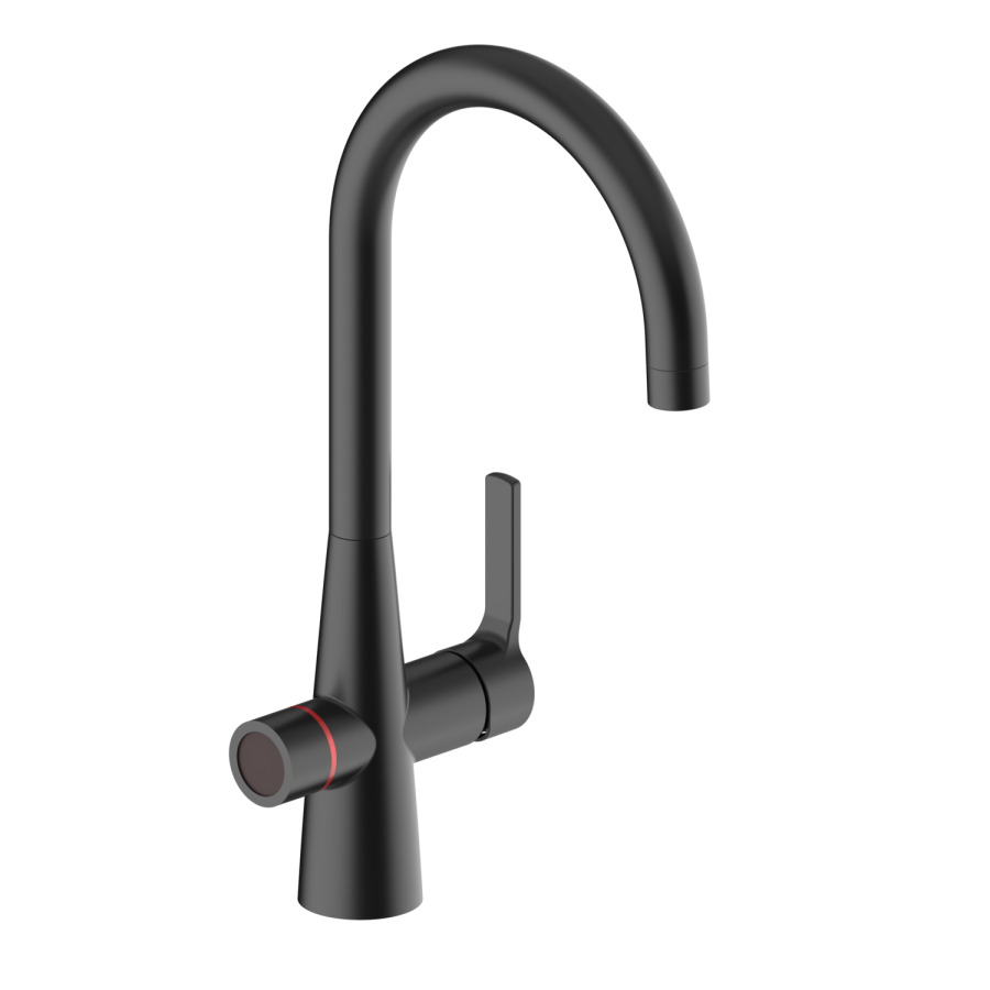 Black 4 in 1 Boiling Hot Kitchen Mixer Tap with 2.4L Boiler and Filter - Pronto Wallace