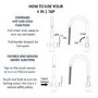 Black 4 in 1 Boiling and Filtered Water Kitchen Mixer Tap - Pronto Wallace 