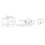 Single Bowl Inset White Granite Kitchen Sink with Reversible Drainer - Rangemaster Schock Waterfall D-100