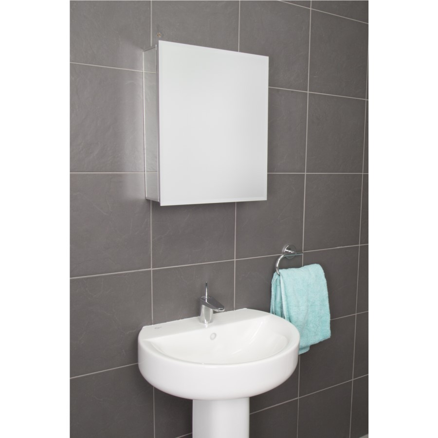 Mirrored Bathroom Wall Cabinet 405 x 510mm - Croydex