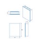 Mirrored Bathroom Wall Cabinet 405 x 510mm - Croydex