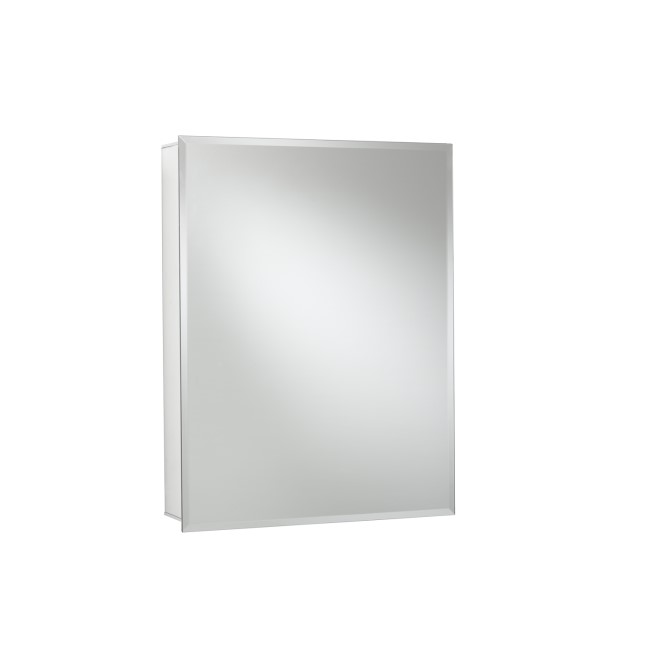 GRADE A1 - Croydex Haven Aluminium Single Door Mirror Cabinet