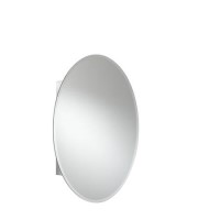 GRADE A1 - Croydex Orwell Aluminium Single Door Oval Cabinet