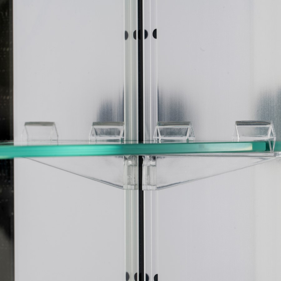 Croydex Chrome 2 Door Mirrored Bathroom Cabinet 765 x 660mm