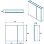 Croydex Chrome 2 Door Mirrored Bathroom Cabinet 765 x 660mm