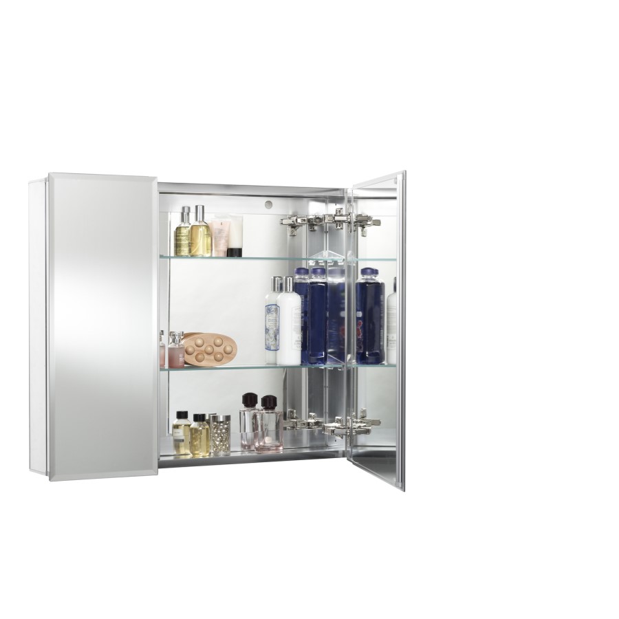 Croydex Chrome 2 Door Mirrored Bathroom Cabinet 765 x 660mm