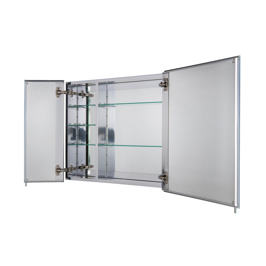 Croydex Chrome 2 Door Mirrored Bathroom Cabinet 765 x 660mm