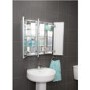 Chrome Mirrored Wall Bathroom Cabinet 610 x 660mm - Croydex
