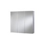 GRADE A1 - Aluminium Hang N Lock Mirrored Triple Door Bathroom Wall Cabinet 610 x 660mm -Croydex