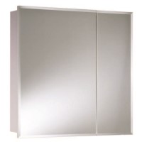 Croydex Chrome 2 Door Mirrored Bathroom Cabinet 610 x 610mm