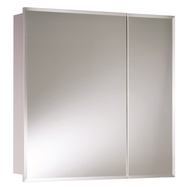 GRADE A1 - Croydex Wellington Bi-View Steel Double Door Mirror Cabinet