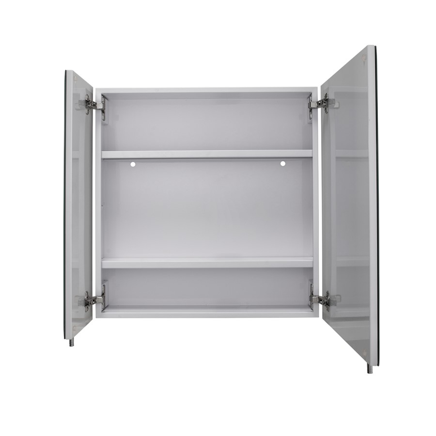 Croydex Chrome 2 Door Mirrored Bathroom Cabinet 610 x 610mm