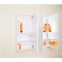 Croydex Westbourne Tri-View Steel Triple Door Mirror Cabinet