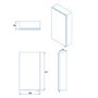 Croydex Chrome Mirrored Bathroom Cabinet 300 x 550mm