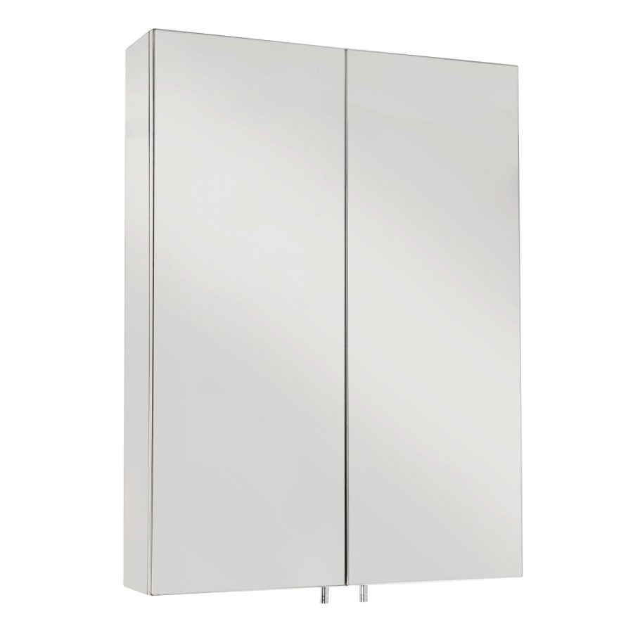 Steel Mirrored Wall Bathroom Wall Cabinet 500 x 6700mm - Croydex