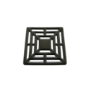 Matt Black Grate Waste Cover 115x115mm -Lagoon
