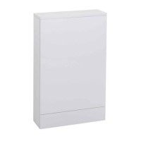 White Slimline WC Toilet Unit - Without Toilet - W490 x H780mm