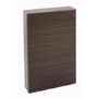 Walnut Slimline WC Toilet Unit - Without Toilet - W490 x H780mm