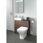 Walnut Slimline WC Toilet Unit - Without Toilet - W490 x H780mm