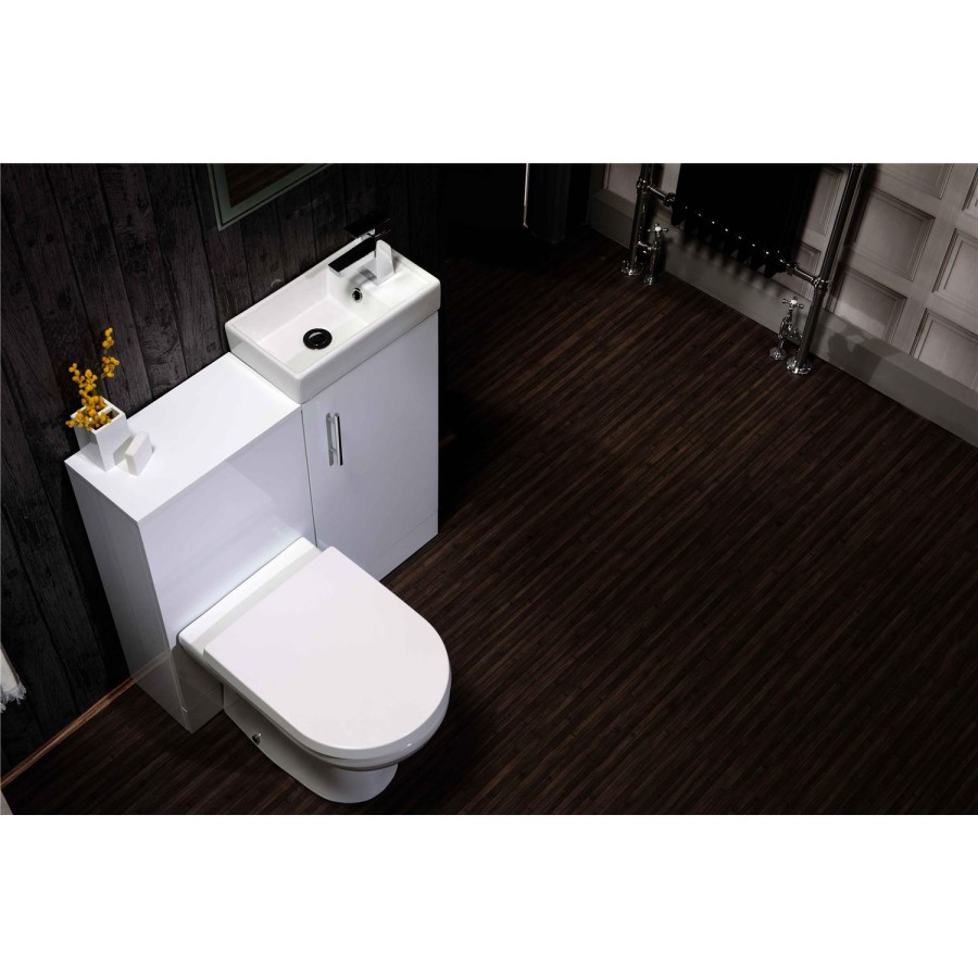 White WC Toilet Unit - Without Toilet - W410 x D780mm