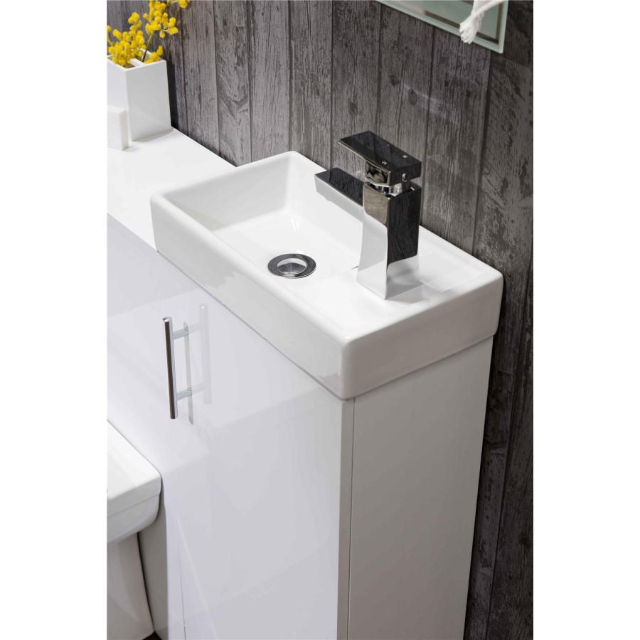 White WC Toilet Unit - Without Toilet - W410 x D780mm