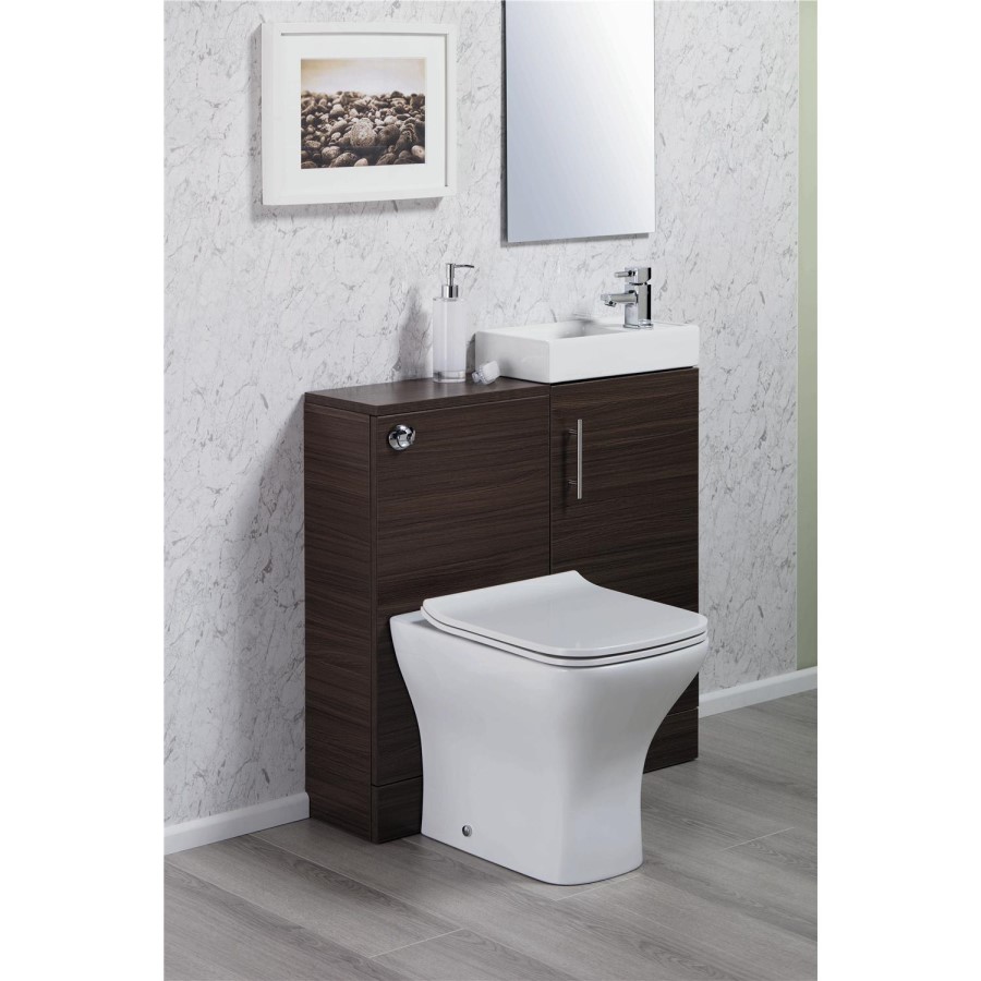 Walnut WC Toilet Unit - Without Toilet - W410 x D780mm