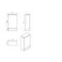 Walnut WC Toilet Unit - Without Toilet - W410 x D780mm