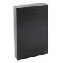Black Slimline WC Toilet Unit - Without Toilet - W490 x H780mm