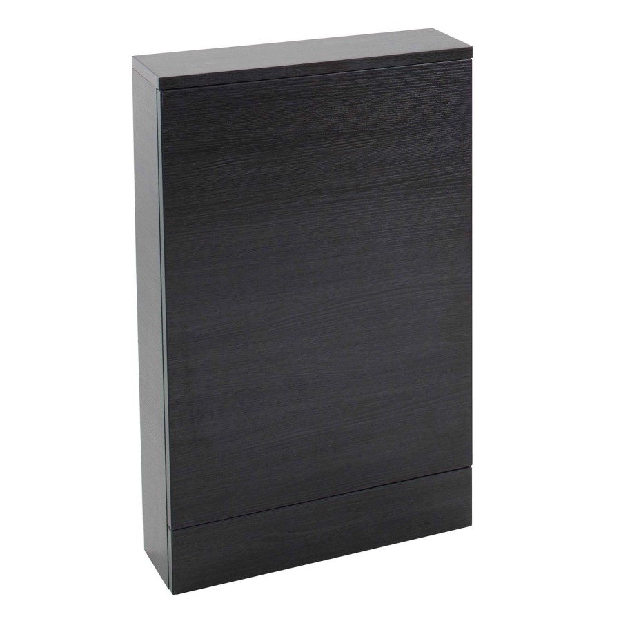 Black Slimline WC Toilet Unit - Without Toilet - W490 x H780mm
