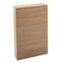 Oak Slimline WC Toilet Unit - Without Toilet - W490 x H780mm