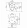 Wall Hung Toilet with Soft Close Seat - Paris
