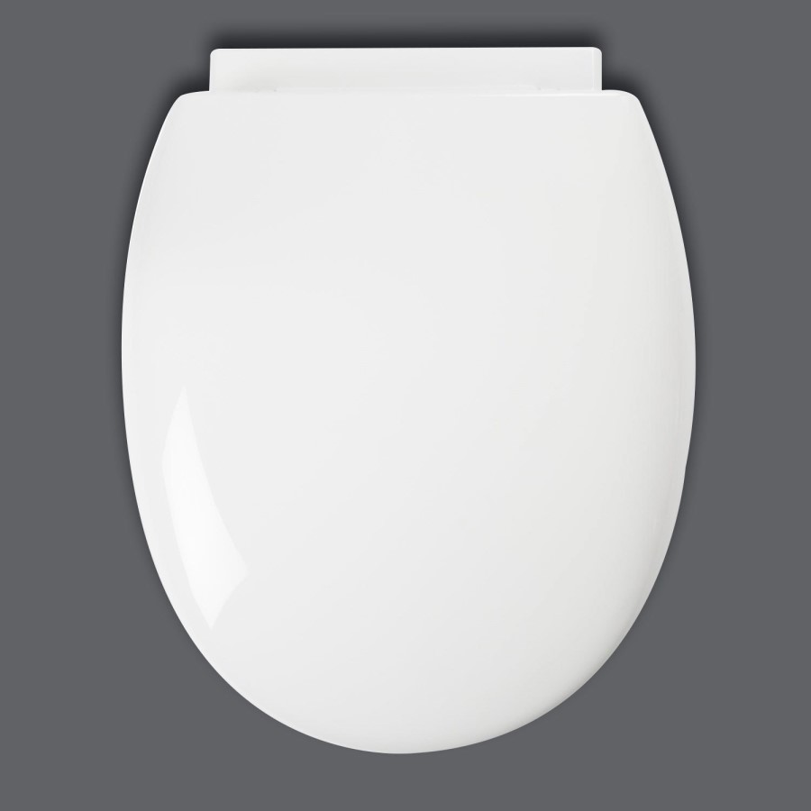 Croydex White Round Soft Close Toilet Seat