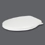 Croydex White Round Soft Close Toilet Seat