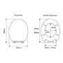 Croydex White Round Soft Close Toilet Seat