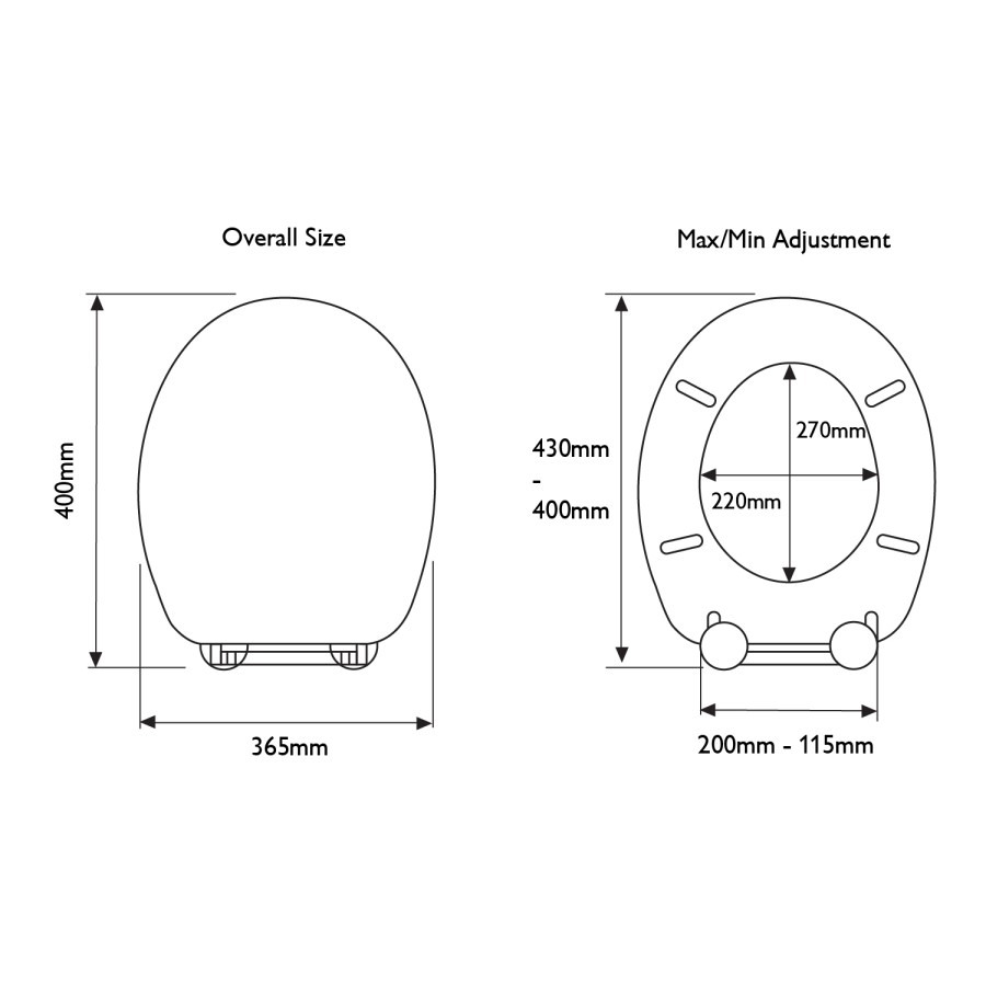 Croydex White Round Soft Close Toilet Seat