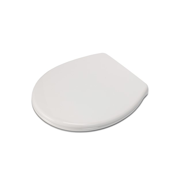 Croydex Vendee Anti-bacterial White Round Soft Close Toilet Seat