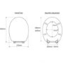 Croydex Flexi Fix Kielder Toilet Seat
