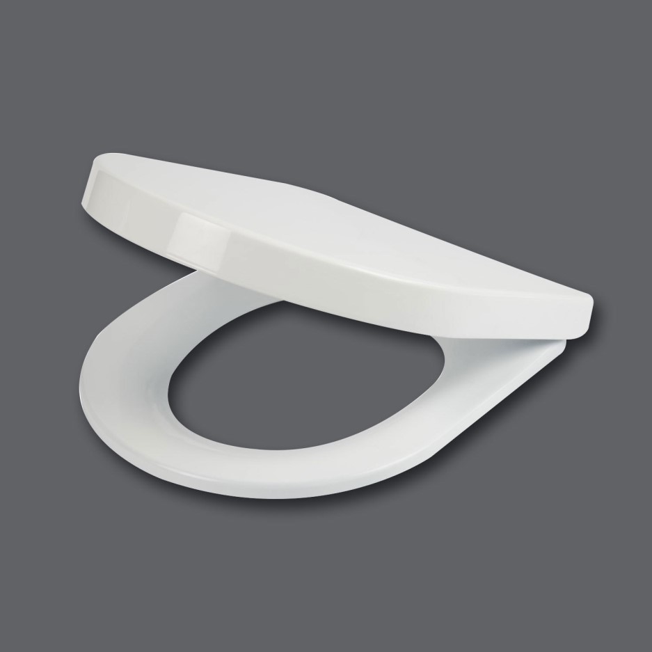 Croydex Eyre D Shape Thermoset FlexiFix Toilet Seat Better Bathrooms