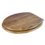 Croydex Ontario Anti-Bacterial Wooden Soft Close Toilet Seat with Quick Release