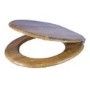 Croydex Ontario Anti-Bacterial Wooden Soft Close Toilet Seat with Quick Release