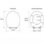Croydex Ontario Anti-Bacterial Wooden Soft Close Toilet Seat with Quick Release