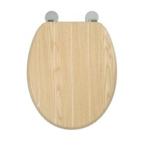 GRADE A1 - Croydex Geneva Moulded Wood Flexi-Fix Toilet Seat GRADE A1 - Croydex Geneva Moulded Wood Flexi-Fix Toilet Seat
