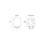 GRADE A1 - Croydex Geneva Moulded Wood Flexi-Fix Toilet Seat