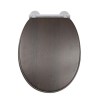 Croydex Montoro Flexi-Fit Wooden Soft Close Toilet Seat with Quick Release