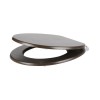 Croydex Montoro Flexi-Fit Wooden Soft Close Toilet Seat with Quick Release