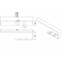 Black Designer Wall-Mounted Towel Holder for Steel & Electric Radiators - 620mm
