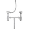 Taylor &amp; Moore Ness 1.5 Bowl Reversible Drainer Stainless Steel Chrome Kitchen Sink
