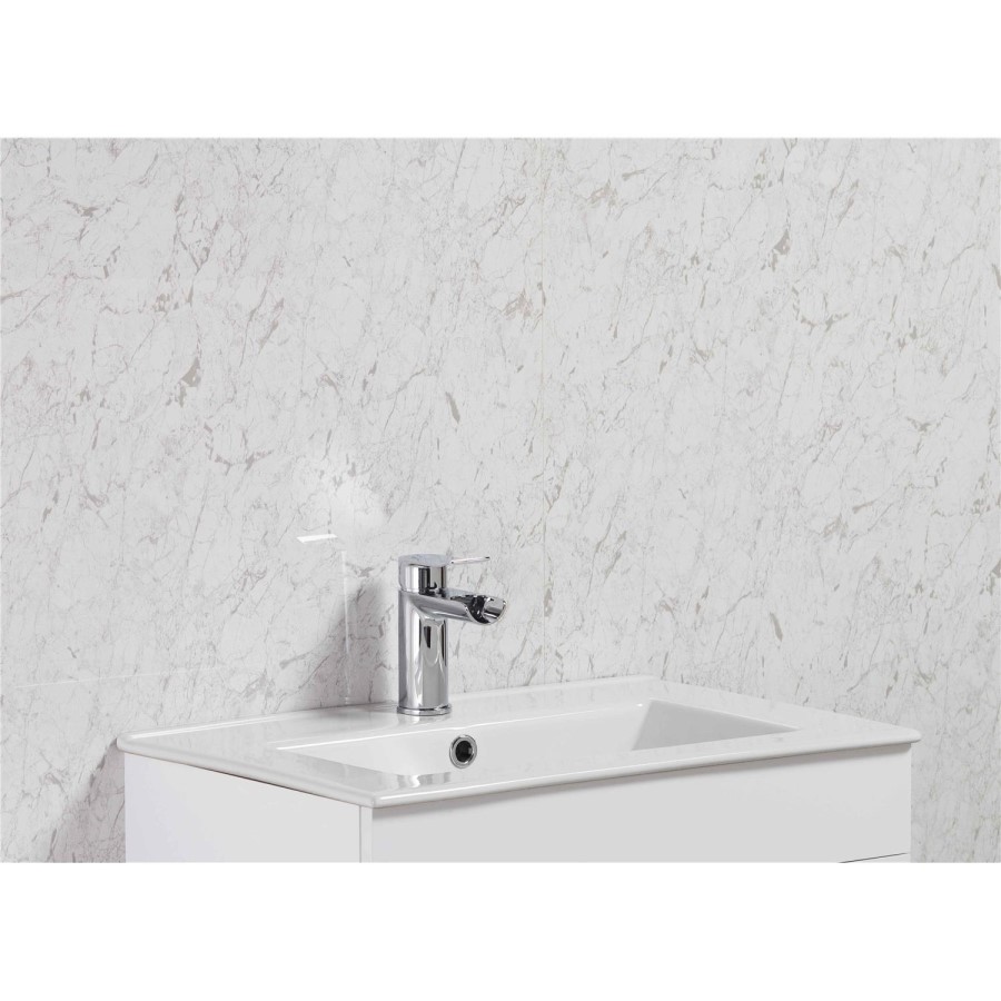 Grey Marble Wet Wall Panel Pack x 2 - 2400 x 1000 x 10mm