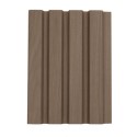 WPECTW Waterproof Walnut Slatted Wall Panel End Cap Tonged